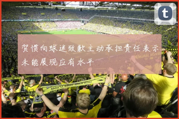 贺惯向球迷致歉主动承担责任表示未能展现应有水平